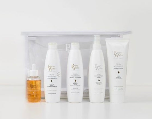 Shampoo - hàrnæring - maski - hitavörn - argan olía